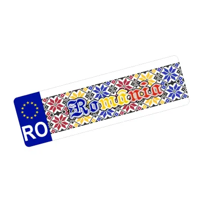 Romania, autocolant, dimensiune 200x60mm
